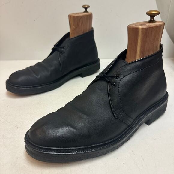 EUC Alden x J. Crew D4708 CUSTOM Black Oiled Suede Chukka Boot Made in USA 11 D main image 8
